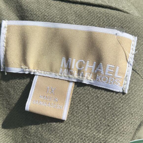 NWT Michael Kors Cargo Military Hunter Green Jacket XL - Picture 5 of 5